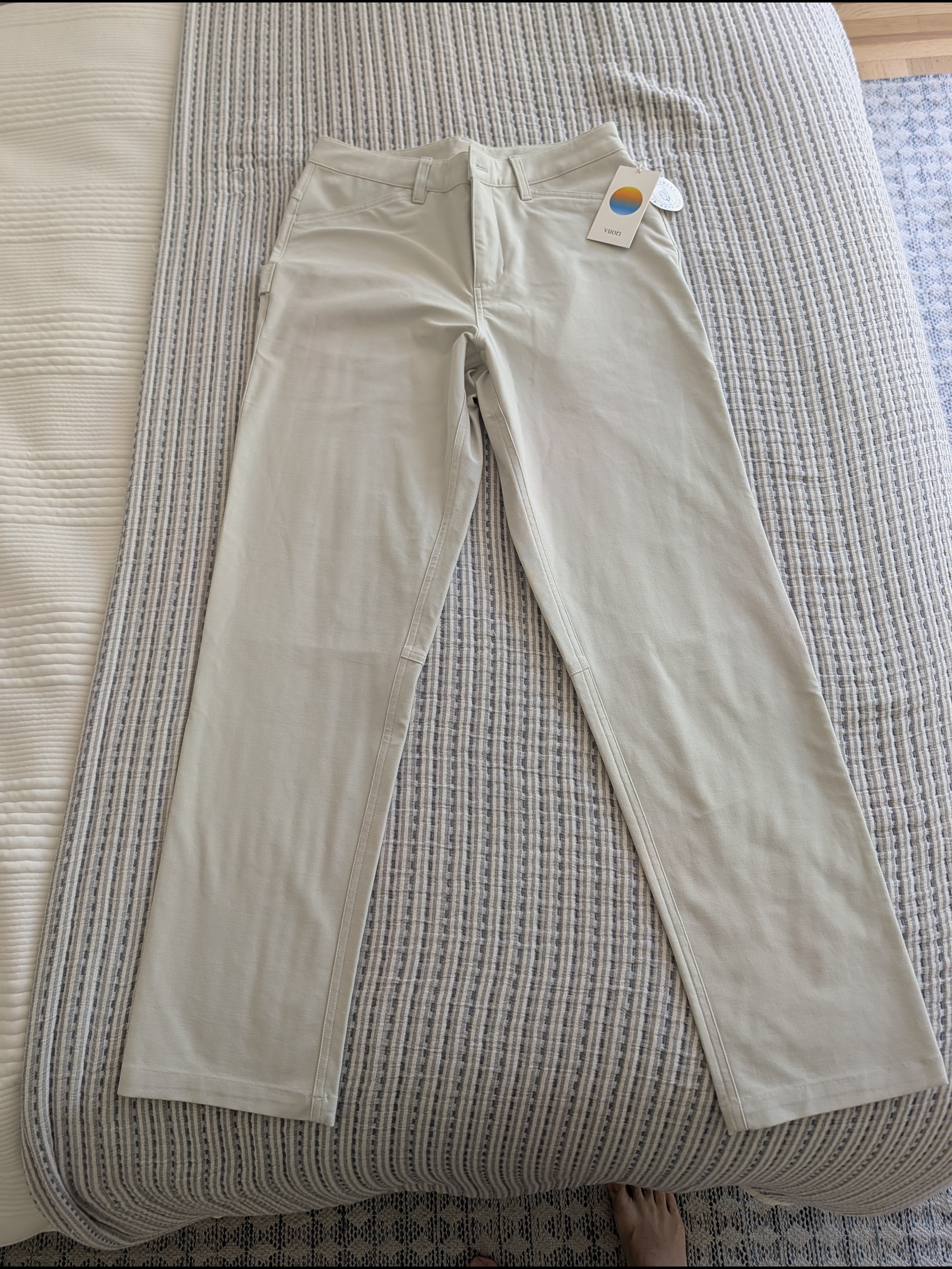 Vuori Straight-Leg Pants In Winter Grey